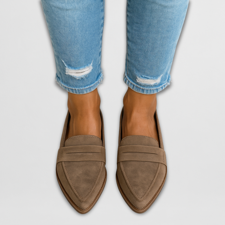 Chloe - Stylish Suede Flats