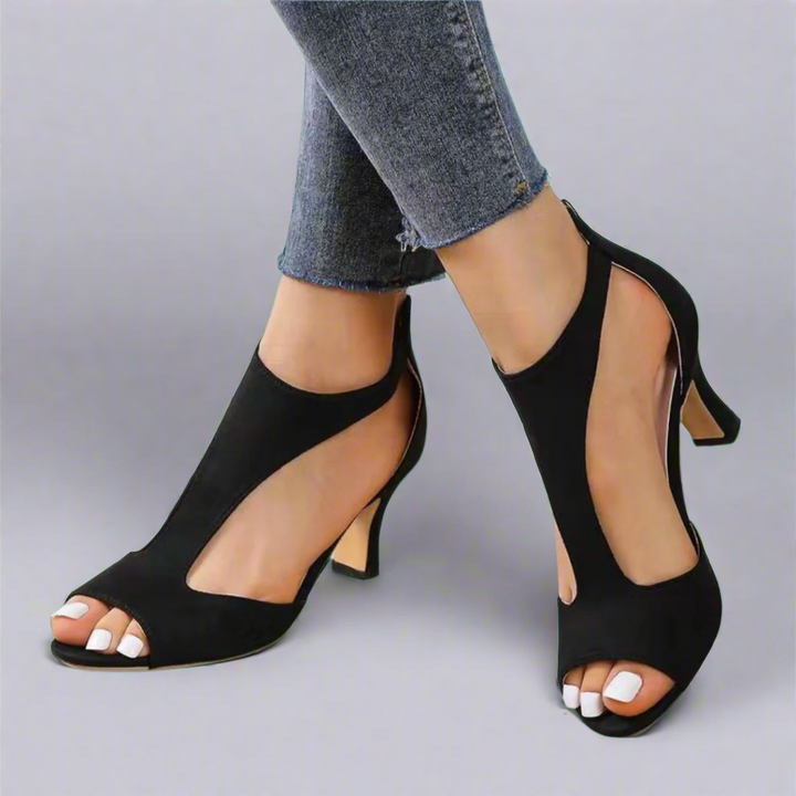 Alison - Elegant Open Toe Heels