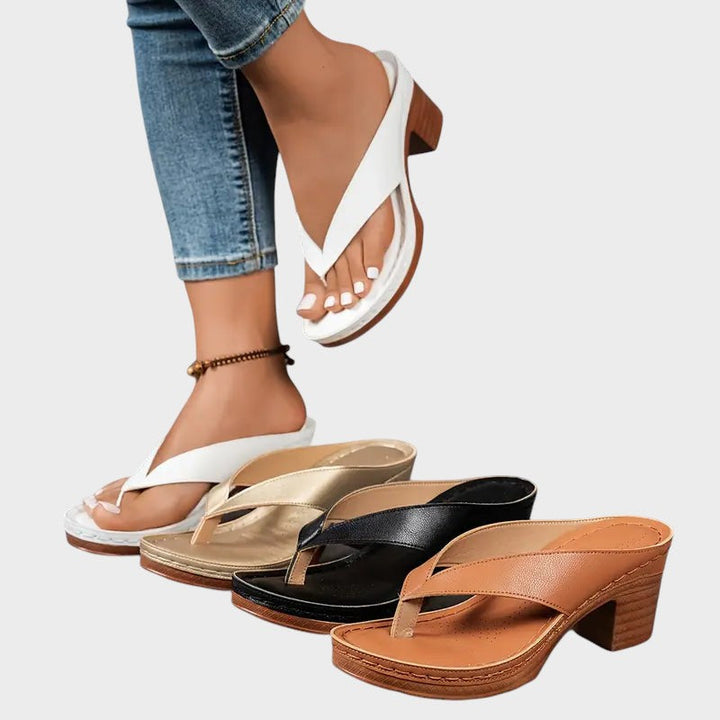 Amelie - Orthopaedic Slippers With Heel