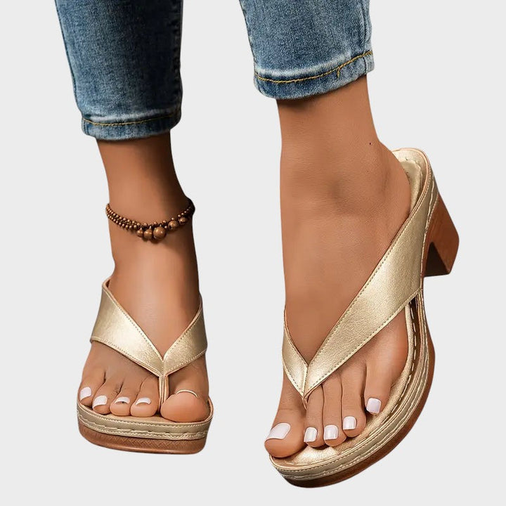 Amelie - Orthopaedic Slippers With Heel