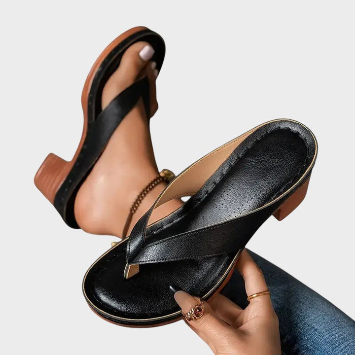Amelie - Orthopaedic Slippers With Heel