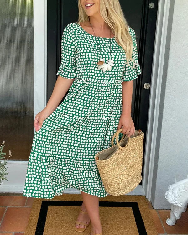 Elsie | Vintage-Inspired Polka Dot Midi Dress
