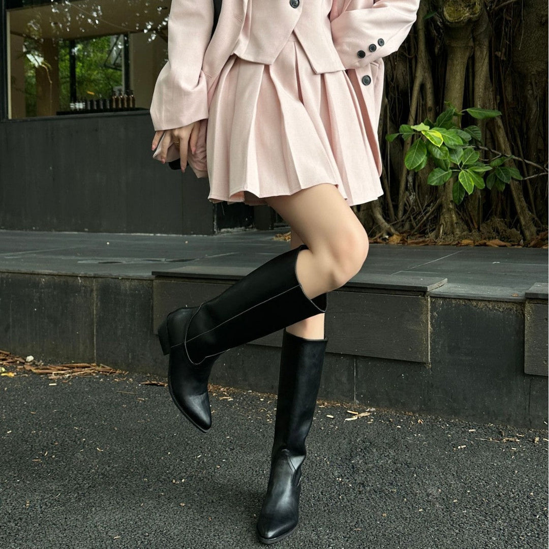 Laura - Sleek High-Rise Boots