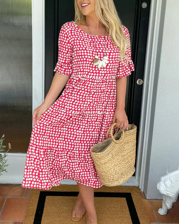 Elsie | Vintage-Inspired Polka Dot Midi Dress