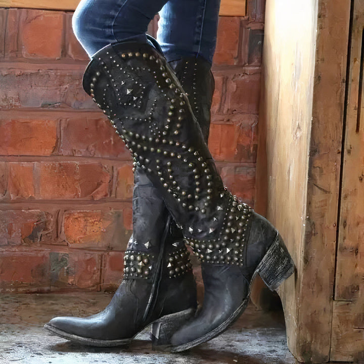 Helen - Stylish Knee-High Boots