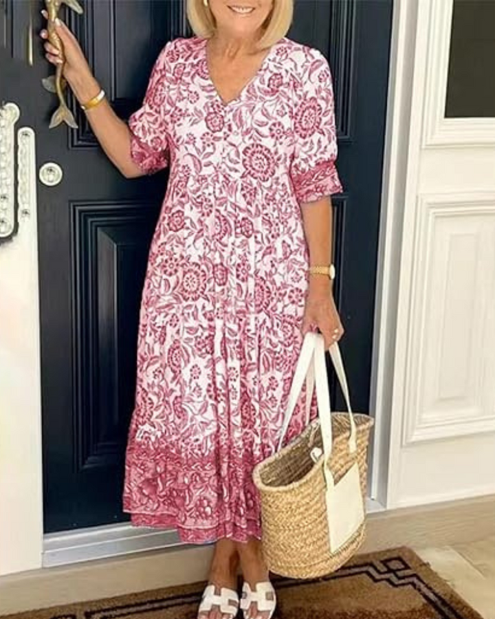 Sylvie | Graceful Flowy Midi Dress