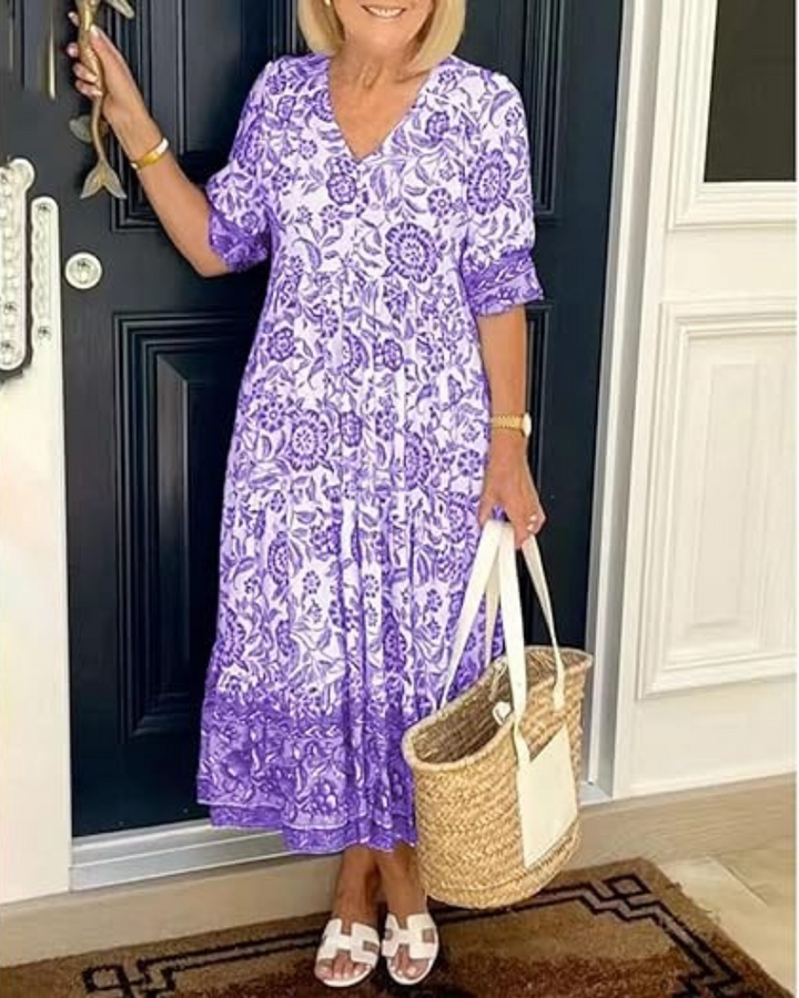 Sylvie | Graceful Flowy Midi Dress