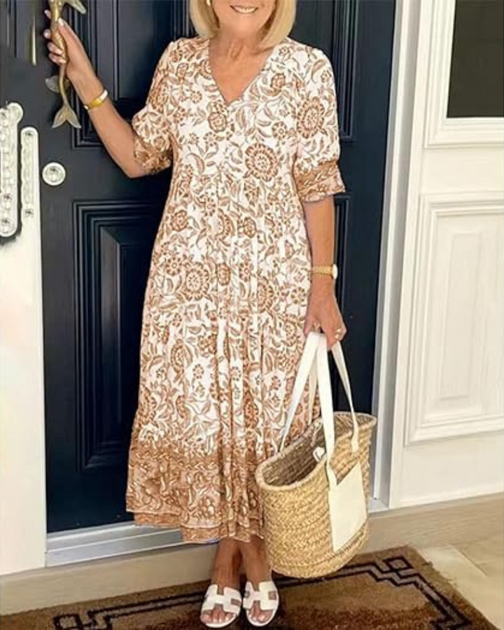 Sylvie | Graceful Flowy Midi Dress