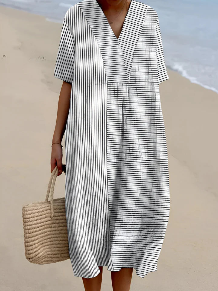 Aria | Artistic Print Oversized Dress