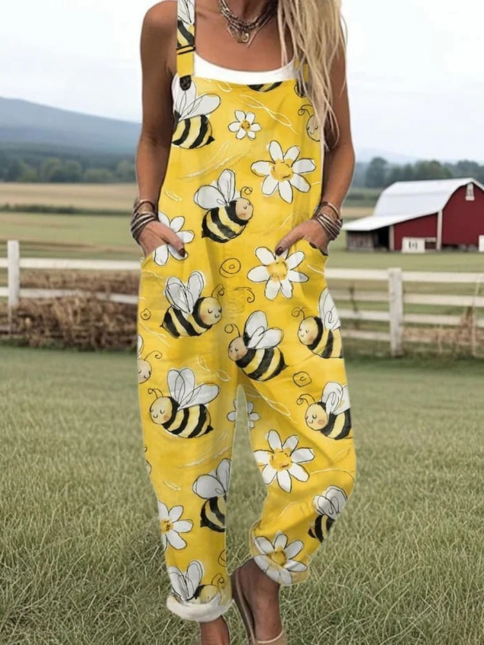 Willow | Relaxed-Fit Jumpsuit Featuring Artistic Design