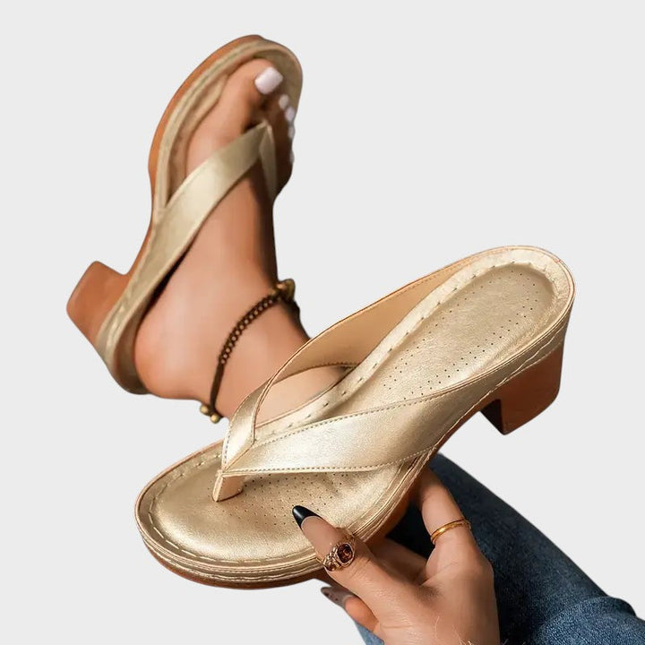 Amelie - Orthopaedic Slippers With Heel
